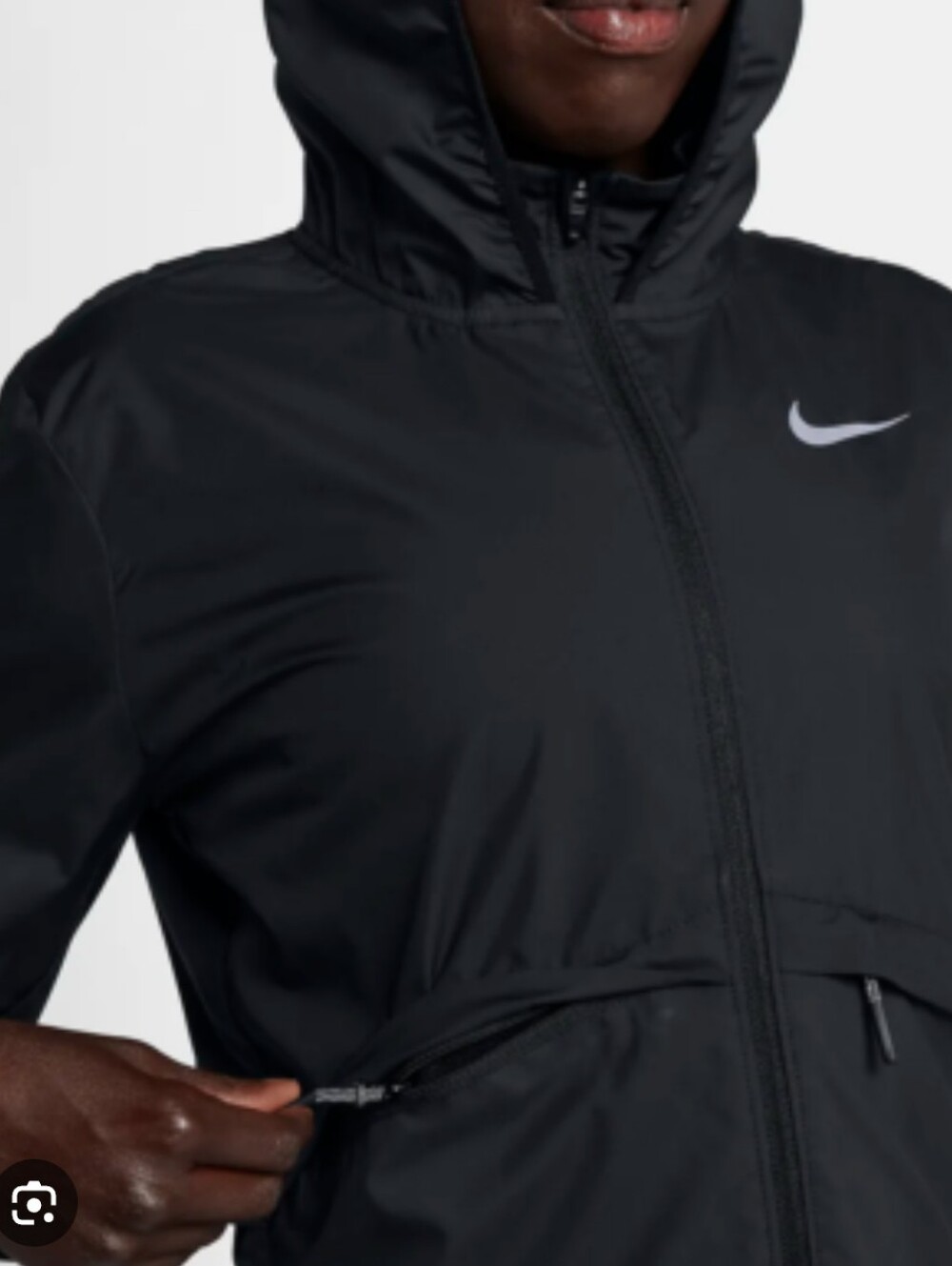 Nike Women's Essential Repel Black Running Jacket XS - Picture 9 of 9